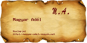 Magyar Adél névjegykártya