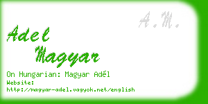adel magyar business card